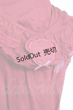 画像4: PINK HOUSE / クマワッペンフード付きノースリーブベスト/ブラウス F 赤 Y-25-12-20-016-LO-BL-SZ-ZY