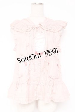 画像1: PINK HOUSE / クマワッペンフード付きノースリーブベスト/ブラウス F ピンク Y-25-12-20-017-LO-BL-SZ-ZY