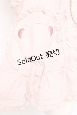 画像6: PINK HOUSE / クマワッペンフード付きノースリーブベスト/ブラウス F ピンク Y-25-12-20-017-LO-BL-SZ-ZY