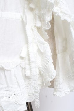 画像8: PINK HOUSE / バイオレットレース使いセーラーカラーブラウス F 白 Y-25-12-20-021-LO-BL-SZ-ZY