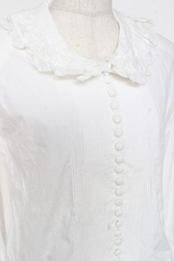 画像4: PINK HOUSE / タック入りレースフリルブラウス F 白 Y-25-12-20-022-LO-BL-SZ-ZY