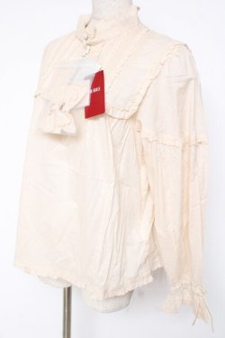 画像2: PINK HOUSE / リボン付きローンブラウス F 生成り Y-25-12-20-024-LO-BL-SZ-ZY