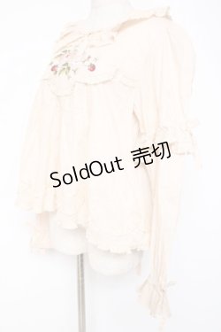 画像2: PINK HOUSE / Berry Rose刺繍入りブラウス F 生成り Y-25-12-20-025-LO-BL-SZ-ZY