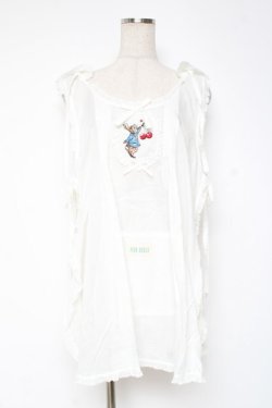 画像1: PINK HOUSE / PETER RABBIT TABLIER F 白 Y-25-12-20-004-LO-TO-SZ-ZY