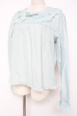 画像2: PINK HOUSE / 胸元切り替えブラウス F ミント Y-25-12-20-029-LO-BL-SZ-ZY