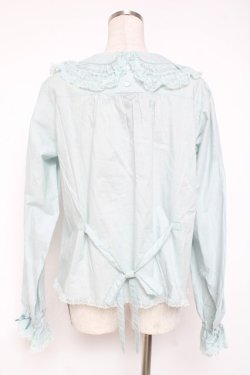 画像3: PINK HOUSE / 胸元切り替えブラウス F ミント Y-25-12-20-029-LO-BL-SZ-ZY