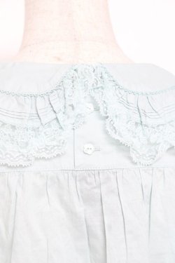 画像4: PINK HOUSE / 胸元切り替えブラウス F ミント Y-25-12-20-029-LO-BL-SZ-ZY