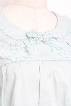 画像5: PINK HOUSE / 胸元切り替えブラウス F ミント Y-25-12-20-029-LO-BL-SZ-ZY