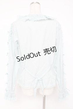 画像2: PINK HOUSE / レース&リボン使いローンブラウス F サックス(ミント) Y-25-12-20-030-LO-BL-SZ-ZY