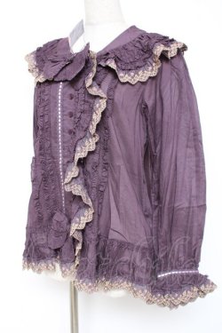 画像2: PINK HOUSE / ドイリーレース使いブラウス F パープル Y-25-12-20-031-LO-BL-SZ-ZY