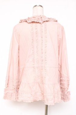 画像3: PINK HOUSE / リボン付きローンフリルオーバーブラウス F ピンク Y-25-12-20-032-LO-BL-SZ-ZY