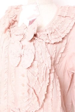 画像5: PINK HOUSE / リボン付きローンフリルオーバーブラウス F ピンク Y-25-12-20-032-LO-BL-SZ-ZY