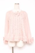 PINK HOUSE / フリルいっぱいローンブラウス F ピンク Y-25-12-20-034-LO-BL-SZ-ZY