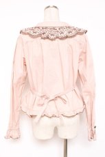 画像3: PINK HOUSE / オリジナルクマレースブラウス F ピンク Y-25-12-20-037-LO-BL-SZ-ZY (3)