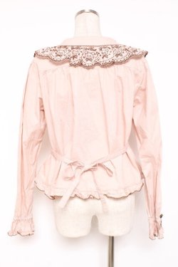 画像3: PINK HOUSE / オリジナルクマレースブラウス F ピンク Y-25-12-20-037-LO-BL-SZ-ZY