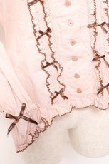 画像5: PINK HOUSE / オリジナルクマレースブラウス F ピンク Y-25-12-20-037-LO-BL-SZ-ZY (5)