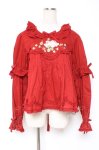 画像1: PINK HOUSE / Berry Rose刺繍入りブラウス F 赤 Y-25-12-20-040-LO-BL-SZ-ZS (1)