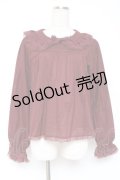 PINK HOUSE / 胸元切り替えブラウス F ワイン Y-25-12-20-043-LO-BL-SZ-ZS