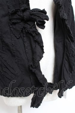 画像5: PINK HOUSE / フリル使いオーバーブラウス F 黒 Y-25-12-20-044-LO-BL-SZ-ZY