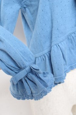 画像5: PINK HOUSE / 透かし柄ボレロ風カーディガン F ブルー Y-25-12-20-047-LO-TO-SZ-ZY