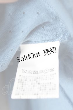 画像6: PINK HOUSE / 透かし柄ボレロ風カーディガン F ブルー Y-25-12-20-047-LO-TO-SZ-ZT0205N