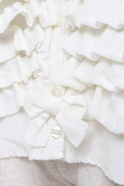 画像5: PINK HOUSE / フリルニットカーディガン F 白 Y-25-12-20-048-LO-TO-AS-ZS