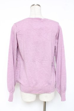 画像3: PINK HOUSE / フリルニットカーディガン F パープル Y-25-12-20-049-LO-TO-SZ-ZT0205N