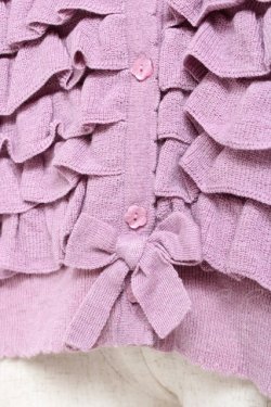 画像5: PINK HOUSE / フリルニットカーディガン F パープル Y-25-12-20-049-LO-TO-SZ-ZT0205N