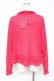 画像3: PINK HOUSE / 透かし編みボレロ風カーディガン F レッド(ダークピンク) Y-25-12-20-050-LO-TO-AS-ZY (3)