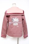 画像3: PINK HOUSE / フィフティバイオレッツ刺繍入りセーラーカラージャケット L ピンク Y-25-12-20-054-LO-JA-SZ-ZT0207B (3)