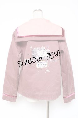 画像3: PINK HOUSE / フィフティバイオレッツ刺繍入りセーラーカラージャケット L ピンク Y-25-12-20-054-LO-JA-SZ-ZT0207B