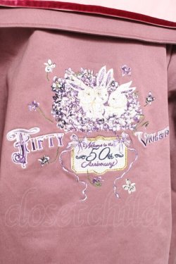 画像4: PINK HOUSE / フィフティバイオレッツ刺繍入りセーラーカラージャケット L ピンク Y-25-12-20-054-LO-JA-SZ-ZY