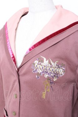 画像5: PINK HOUSE / フィフティバイオレッツ刺繍入りセーラーカラージャケット L ピンク Y-25-12-20-054-LO-JA-SZ-ZY