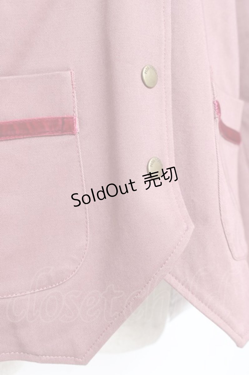画像6: PINK HOUSE / フィフティバイオレッツ刺繍入りセーラーカラージャケット L ピンク Y-25-12-20-054-LO-JA-SZ-ZT0207B (6)