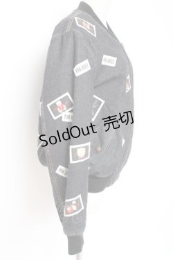 画像2: PINK HOUSE / ネームワッペン使いブルゾン F 黒 Y-25-12-20-056-LO-JA-SZ-ZY