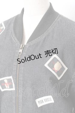 画像4: PINK HOUSE / ネームワッペン使いブルゾン F 黒 Y-25-12-20-056-LO-JA-SZ-ZY