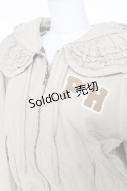 画像4: PINK HOUSE / PHロゴワッペン付きフードブルゾン F カーキ Y-25-12-20-057-LO-JA-SZ-ZT0205N