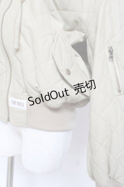 画像5: PINK HOUSE / PHロゴワッペン付きフードブルゾン F カーキ Y-25-12-20-057-LO-JA-SZ-ZT0205N