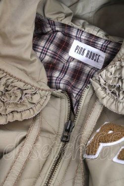 画像6: PINK HOUSE / PHロゴワッペン付きフードブルゾン F カーキ Y-25-12-20-057-LO-JA-SZ-ZY