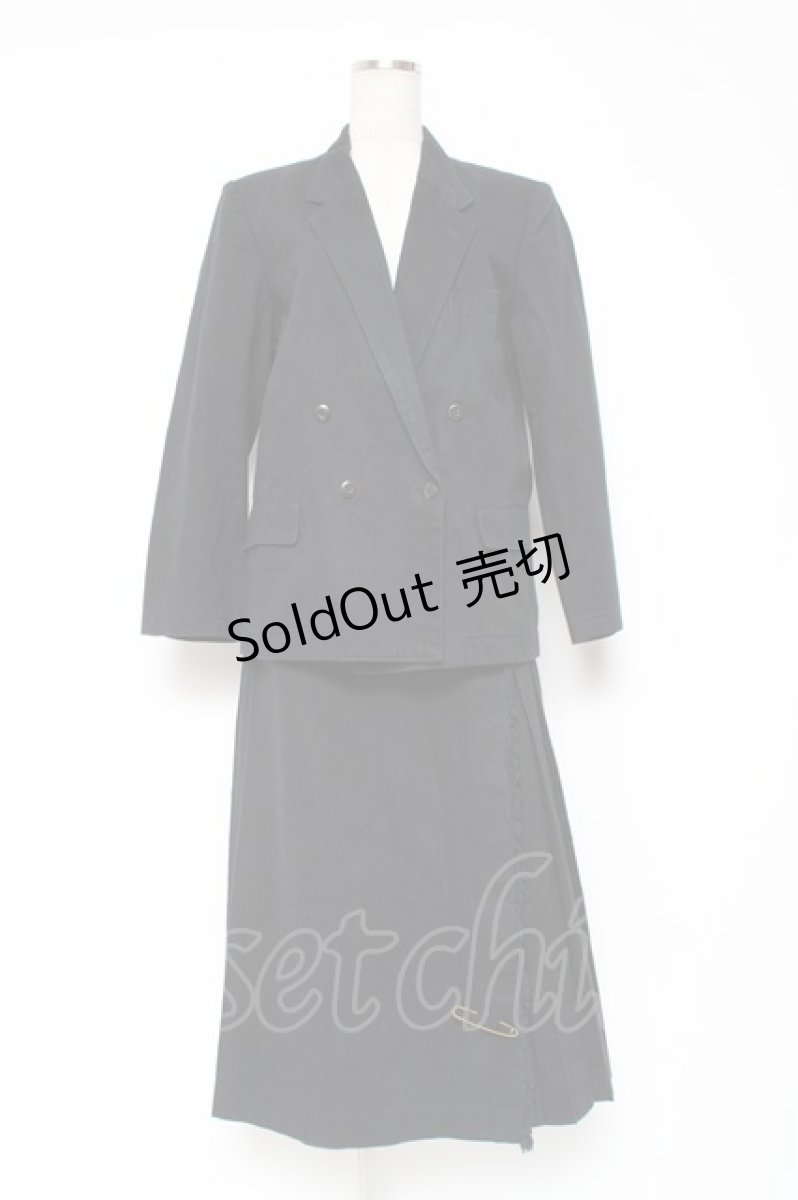 画像1: PINK HOUSE / デニムセットアップ  黒 Y-25-12-20-060-LO-OP-SZ-ZT620 (1)