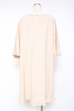 画像3: PINK HOUSE / クロスステッチロゴ刺繍入りチュニック  ベージュ Y-25-12-20-061-LO-OP-SZ-ZY