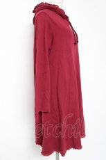 画像2: PINK HOUSE / 薔薇刺繍パーカーワンピース  赤 Y-25-12-20-062-LO-OP-SZ-ZT571 (2)