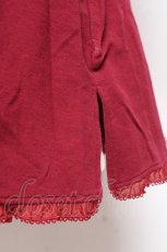 画像5: PINK HOUSE / 薔薇刺繍パーカーワンピース  赤 Y-25-12-20-062-LO-OP-SZ-ZT571 (5)