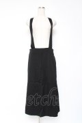 PINK HOUSE / 吊りスカート F 黒 Y-25-12-20-063-LO-SK-SZ-ZY