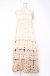 PINK HOUSE / 海外限定グラデーションチュールノースリーブワンピース F ベージュ Y-25-12-20-064-LO-OP-SZ-ZY