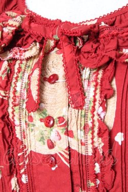 画像7: PINK HOUSE / ストロベリーハットワンピース  赤 Y-25-12-20-065-LO-OP-AS-ZY