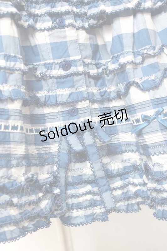 画像8: PINK HOUSE / ギンガムチェックロングワンピース F 青 Y-25-12-20-066-LO-OP-SZ-ZY (8)