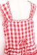 画像4: PINK HOUSE / ギンガムチェックロングワンピース  赤ｘ白 Y-25-12-20-067-LO-OP-SZ-ZY (4)
