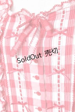 画像6: PINK HOUSE / ギンガムチェックロングワンピース  赤ｘ白 Y-25-12-20-067-LO-OP-SZ-ZY