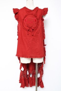 画像2: PINK HOUSE / Flower Picnicのローンタブリエ F 赤 Y-25-12-20-068-LO-OP-SZ-ZY